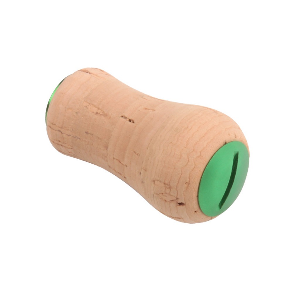 BTOER Fishing Reel Handle Knob FOR SHIMANO FOR DAIWA CORK Wooden Power Handle Grip Knob For Baitcasting Reel Fishing Reels Parts, green